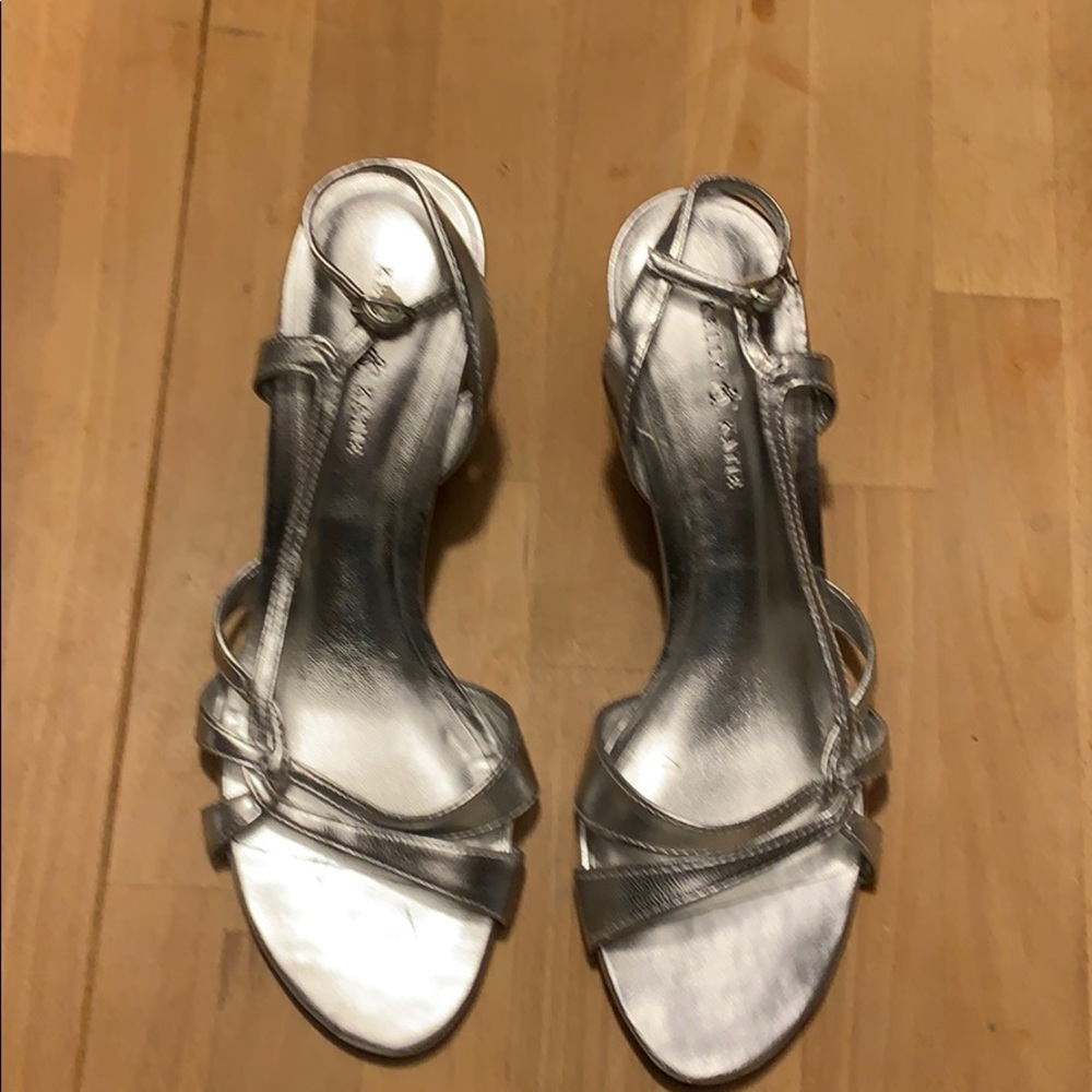 Kelly and Kate silver sandals 7.5